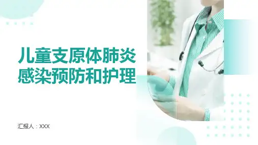 儿童支原体肺炎感染预防和护理PPT课件
