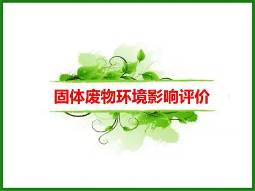 固体废物环境影响评价