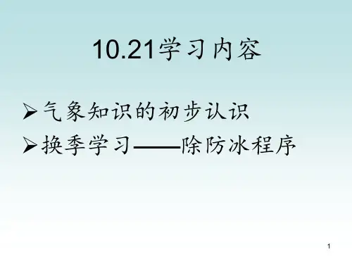 气象简单学习 ppt课件