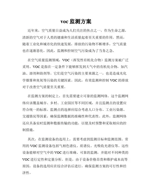 voc监测方案