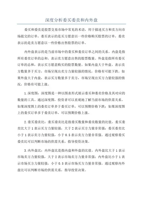 深度分析委买委卖和内外盘