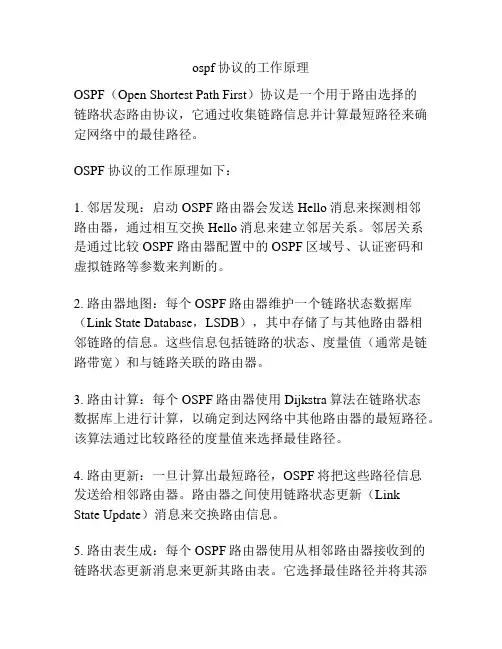ospf协议的工作原理