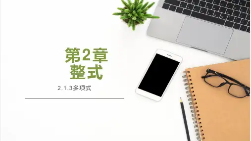 2.1.3多项式-七年级数学上册课件(人教版)