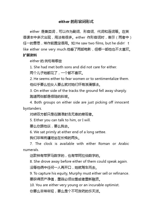 either的形容词形式