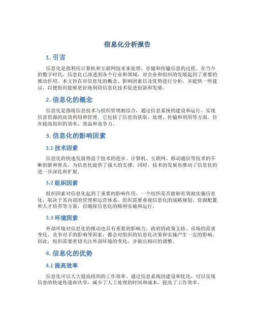 信息化分析报告