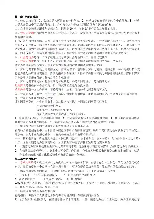 劳动经济学——精选推荐