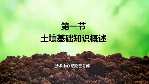 土壤基础知识概述
