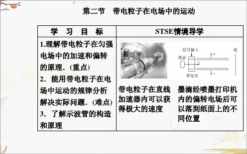 物理必修第三册-第二节 带电粒子在电场中的运动