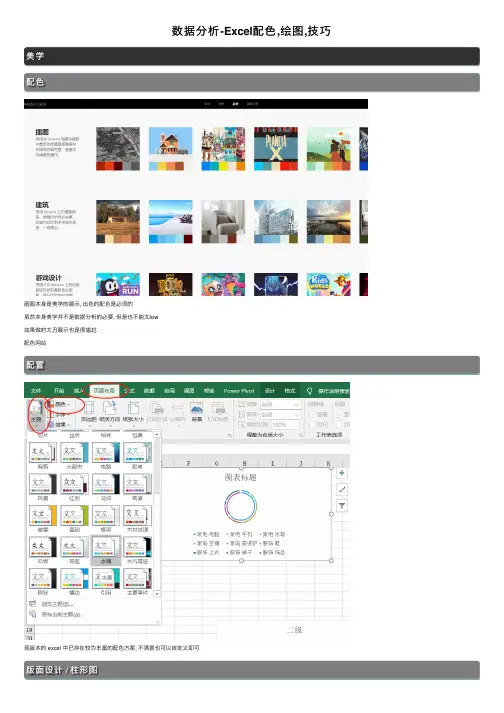 数据分析-Excel配色,绘图,技巧