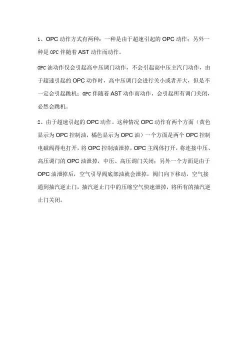 OPC动作过程