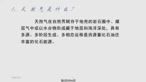 天然气开采与综合利用技术