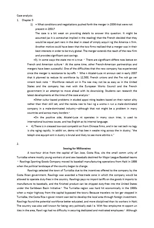 商务案例分析(英文)_P128及p178_案例分析答案.doc