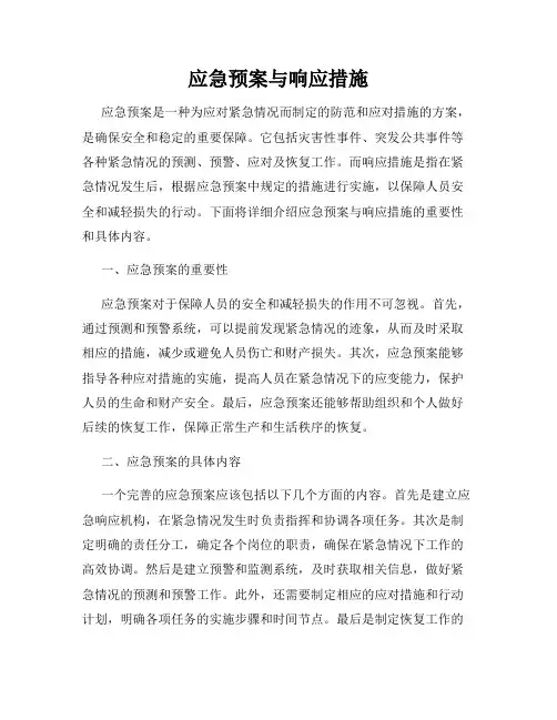 应急预案与响应措施