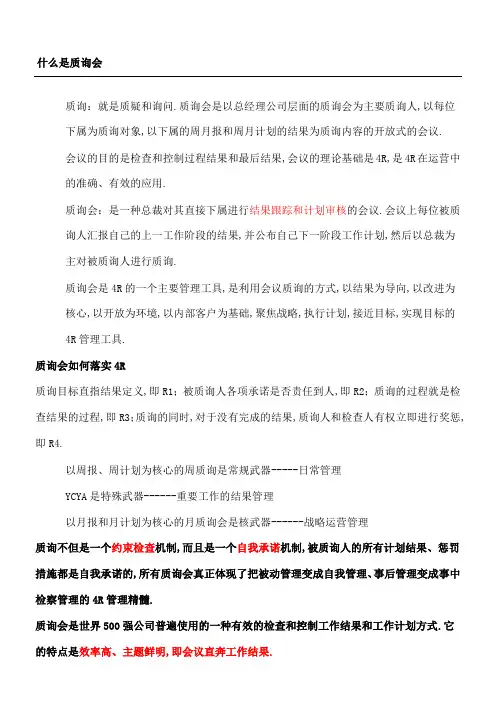 什么是质询会