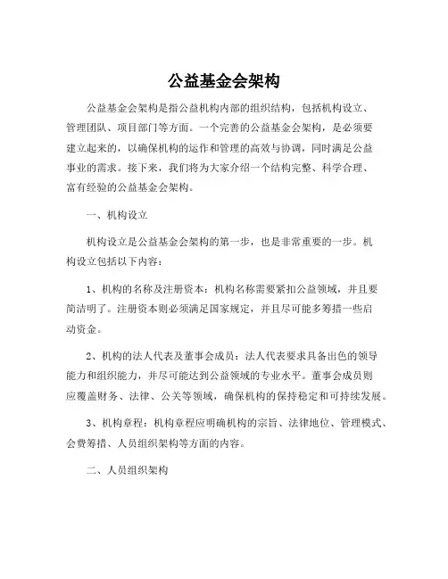 公益基金会架构