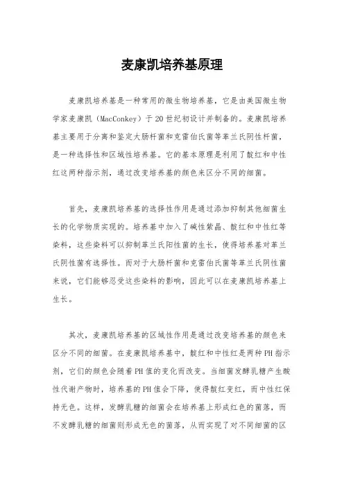 麦康凯培养基原理