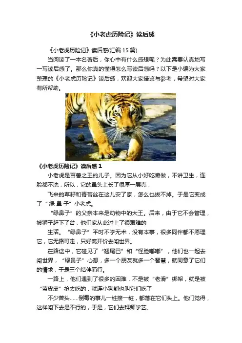 《小老虎历险记》读后感