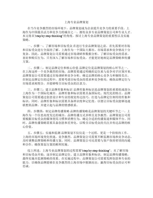 上海专业品牌策划