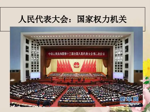 人教版高中政治必修二5.1人民代表大会：国家权力机关 (共27张PPT)