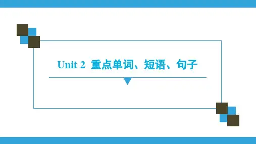 牛津深圳版八年级下册英语Unit 2 Body language重点单词、短语、句子 课件