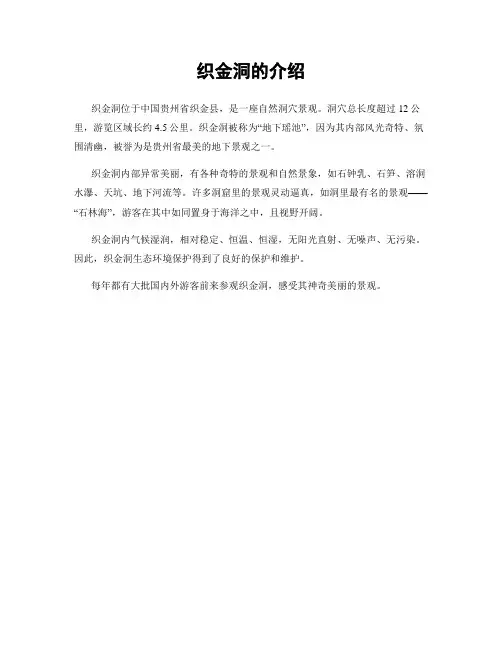 织金洞的介绍