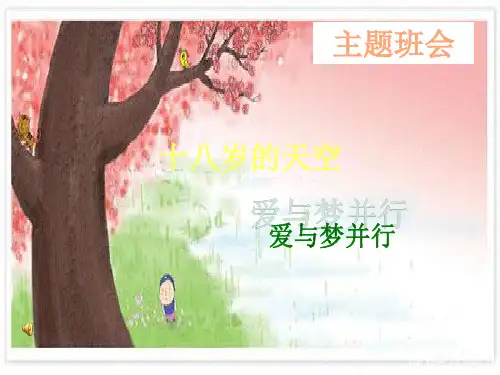 十八岁的天空_爱与梦并行_理想主题班会PPT (1)教材
