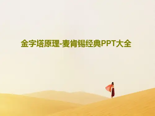 金字塔原理-麦肯锡经典PPT大全173页文档