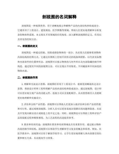 剖视图的名词解释