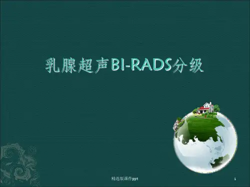 乳腺超声BI-RADS分级ppt课件