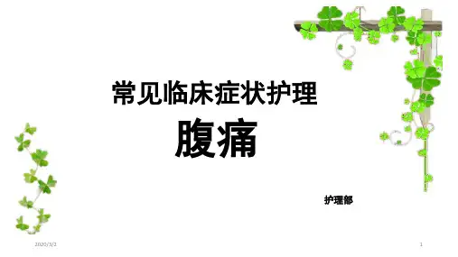 症状护理—腹痛(含中医内容)PPT参考幻灯片