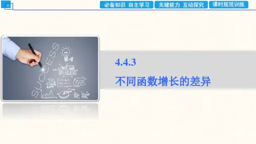 不同函数增长的差异