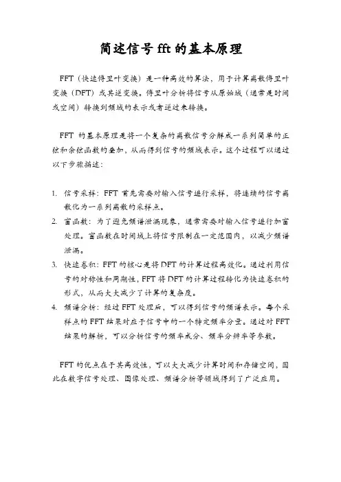 简述信号fft的基本原理