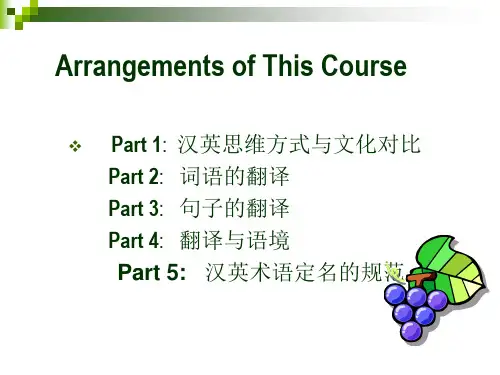 unit 1英汉翻译