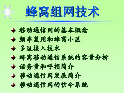 第5章蜂窝组网技术