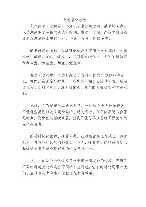 鱼类进化过程