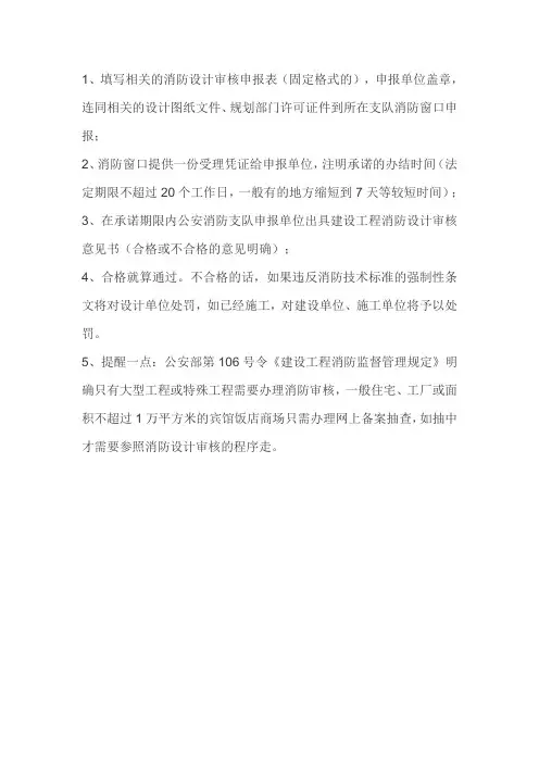 消防审查意见书