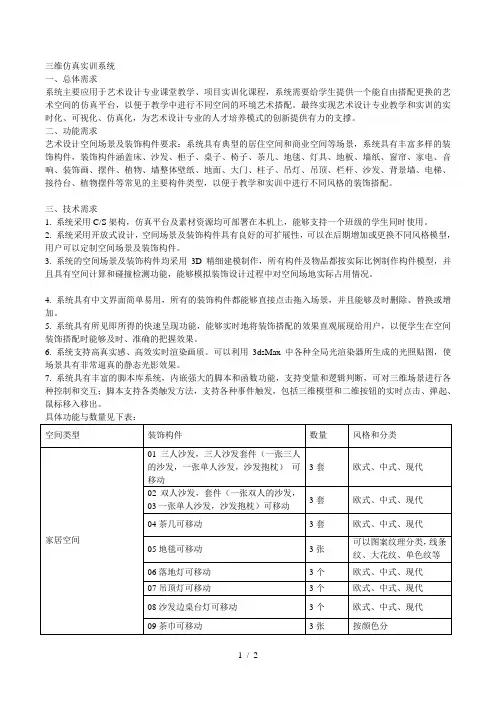 三维仿真实训系统