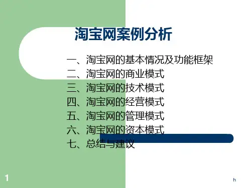 《淘宝网案例分析》课件
