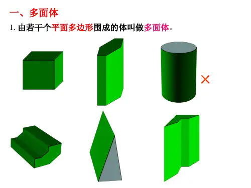 沪教版数学高三上册-15.1多面体课件