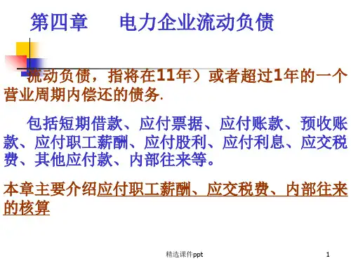 第四章电力会计ppt课件