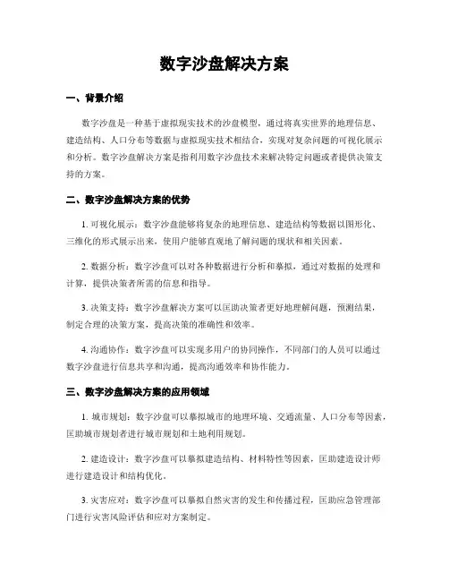 数字沙盘解决方案
