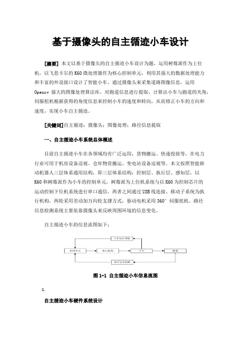 基于摄像头的自主循迹小车设计