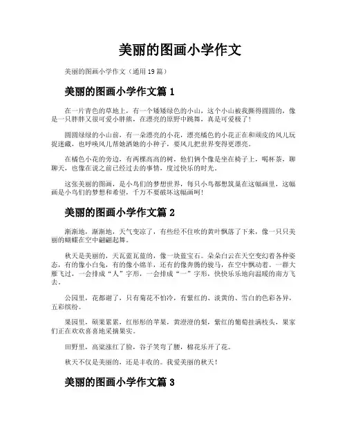 美丽的图画小学作文