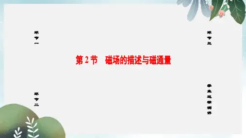 高中物理第2章磁及其应用第2节磁场的描述与磁通量课件鲁科版选修1_1