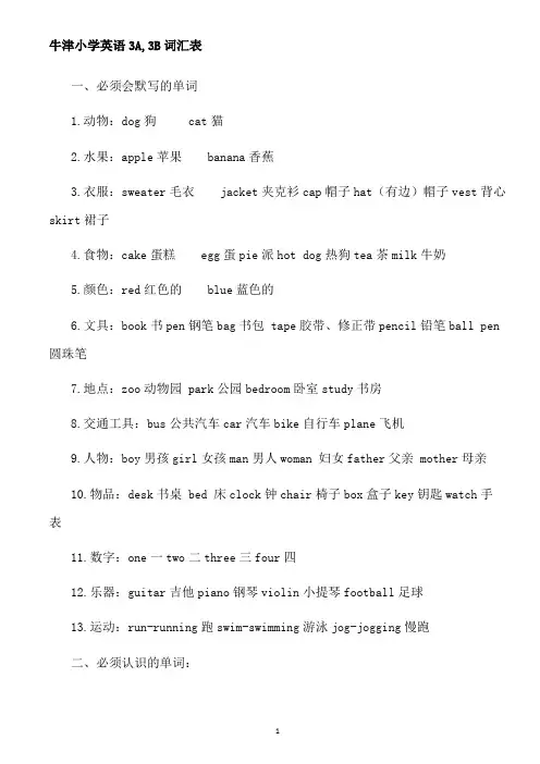 小升初单词、词组、句型、语法大全