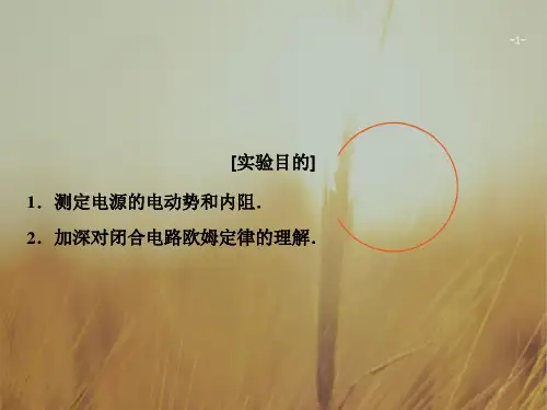 2019版一轮物理教科版课件：第八章 实验十 测定电源的电动势和内阻 精品001