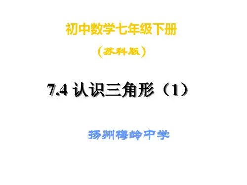 苏教版七下7.4认识三角形(1)