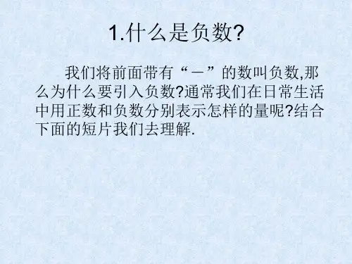 七年级数学正数和负数(PPT)4-3