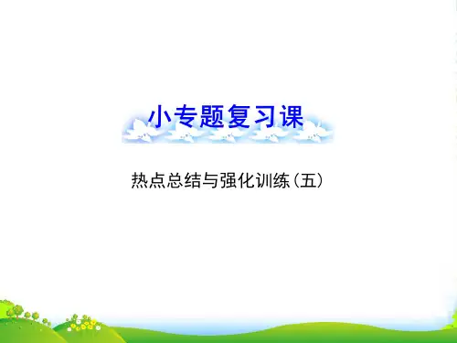 【全程复习方略】(浙江专用)高考数学 小专题复习课 热点总结与强化训练(五)配套课件 文 新人教A 