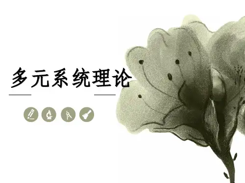 多元系统理论presentation
